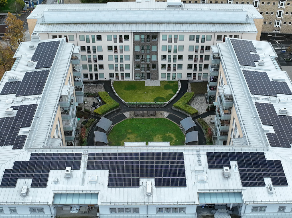 Solceller för bostadsrättsförening HSB Torget
